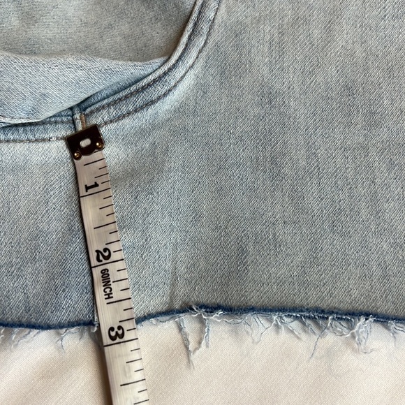 Xpress mom super high rise super soft knit frayed stretch shorts size 12 - Picture 9 of 9